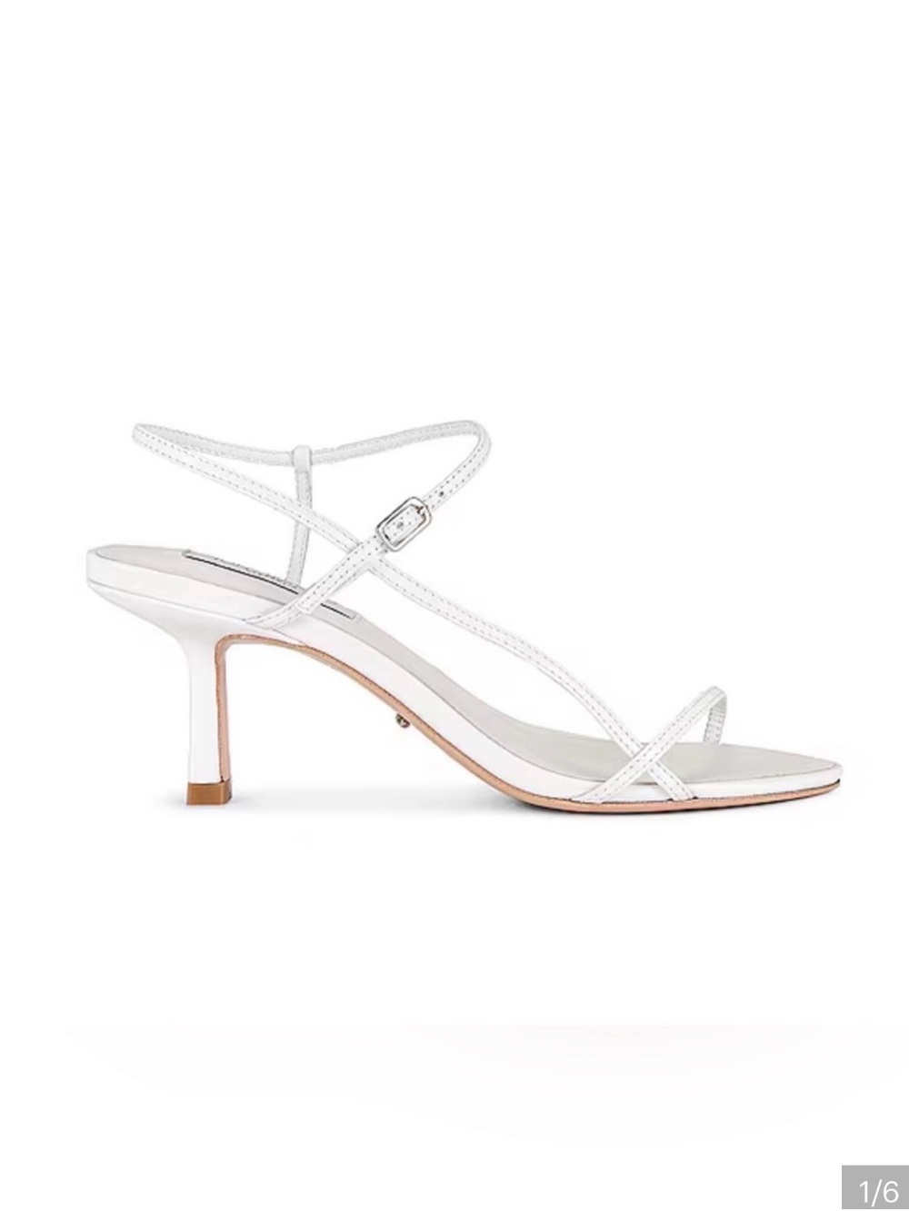 Tony Bianco Caprice White Strappy Mid-Heel Sandals